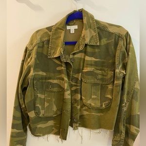 Top shop camo jacket